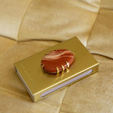 Orbit Matchbox Sleeve with Red Jasper