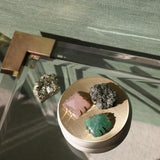 UNTAMED LOVE ~ Constellation Candle with Pyrite, Rose Quartz & Green Fluorite