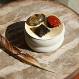 WHERE THE LIGHT FINDS YOU ~ Constellation Candle with African Citrine, Red Jasper, Smoky Quartz