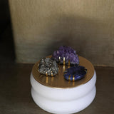 GALAXY OF DREAMS ~ Constellation Candle with Amethyst, Pyrite & Sodalite