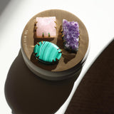 IF NOT NOW, THEN WHEN ~ Constellation Candle with Malachite, Amethyst & Rose Quartz