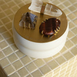 Constellation Candle with Clear Quartz, Smoky Quartz & Red Tiger's Eye | UNTAMED