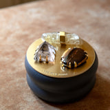 Constellation Candle in Noir with Tiger's Eye, Smoky Quartz & African Citrine | MAGIC HOUR ~ SOLD OUT