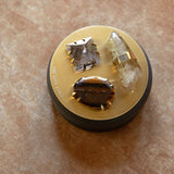 Constellation Candle in Noir with Tiger's Eye, Smoky Quartz & African Citrine | MAGIC HOUR ~ SOLD OUT