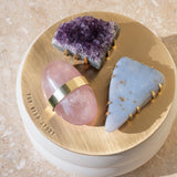 DREAMERS | Constellation Candle with Amethyst, Rose Quartz & Blue Lace Agate
