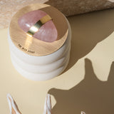 KISSES | Aura Candle with Rose Quartz