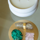 Constellation Candle with African Citrine, Malachite & Rose Quartz | CHAPTER 8